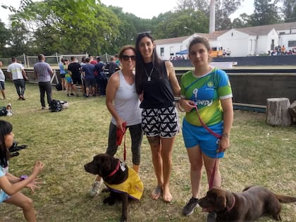 Camila y Lisboa en el entrenamiento