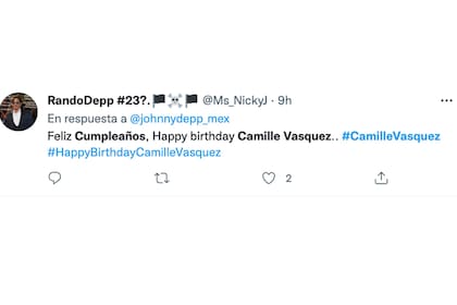 Camille Vasquez cumplió años y así la felicitaron