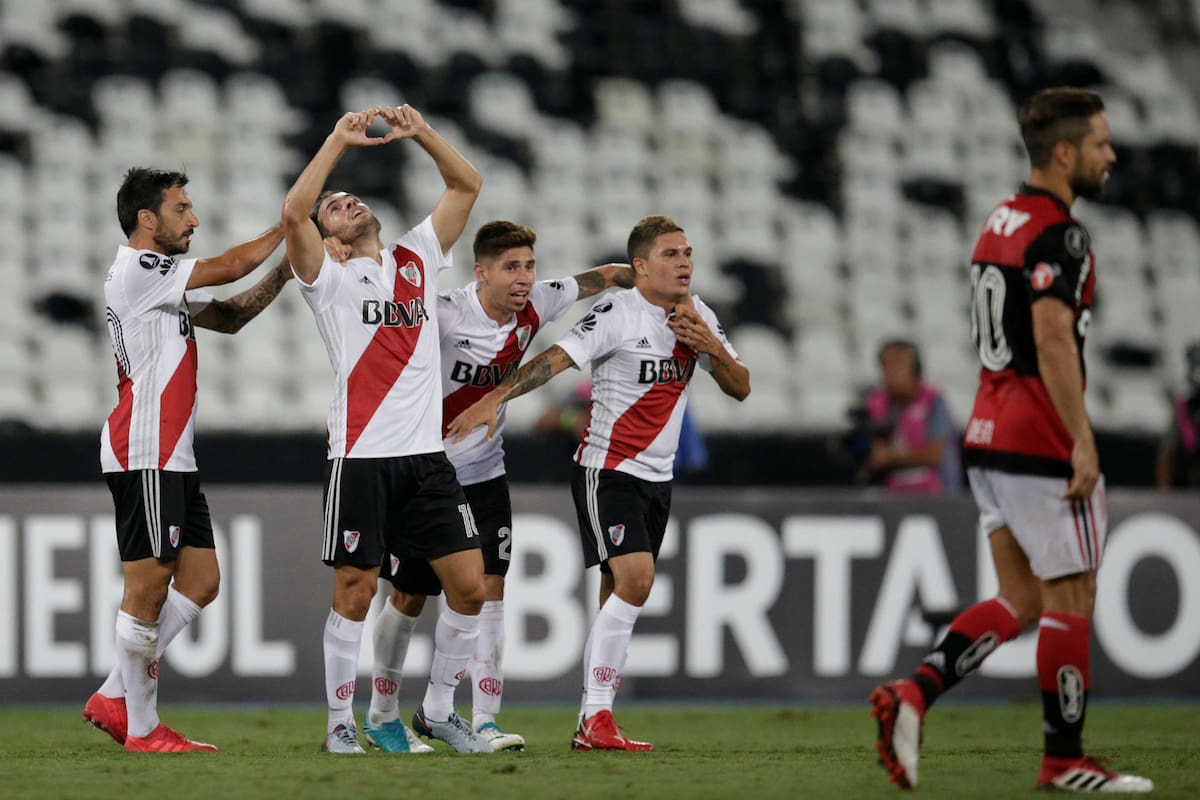 Camilo Mayada puso el empate final 2-2 de River frente a Flamengo en el minuto 87