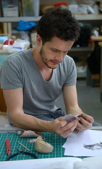 Camilo Ramírez en pleno trabajo