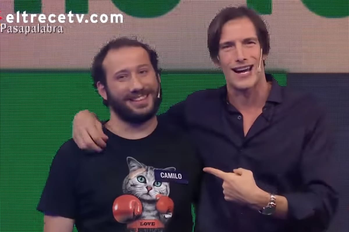 Camilo Rubio junto a Iván de Pineda luego de ganar $1.940.000