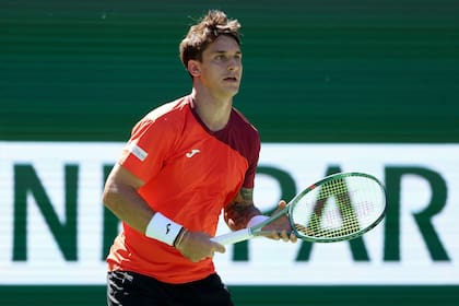 Camilo Ugo Carabelli obtuvo su primer triunfo del año en canchas rápidas (Photo by MATTHEW STOCKMAN / GETTY IMAGES NORTH AMERICA / Getty Images via AFP)