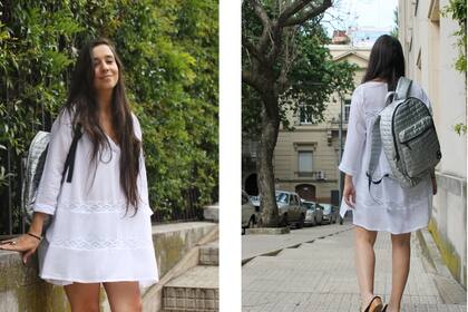 Camisola $980 de Sienna / Suecos $1900 de Malala Brush / Mochila $1100 de Vayate