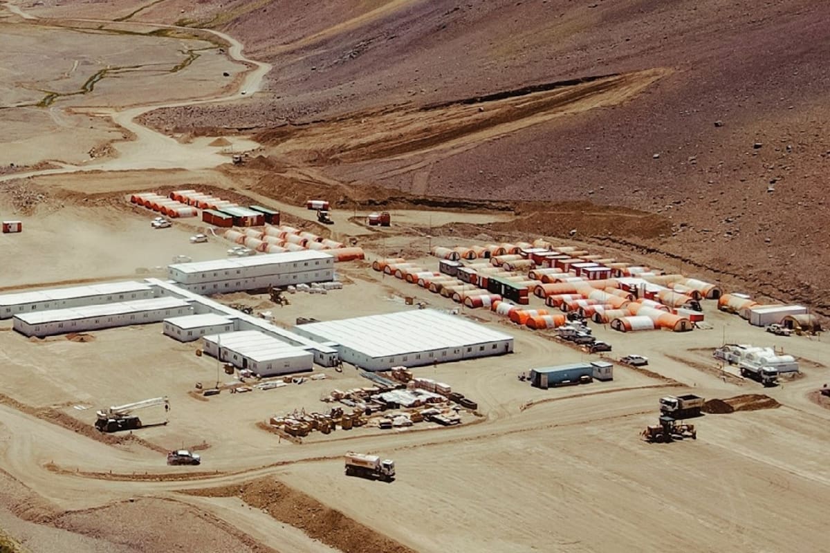 Campamento del proyecto Los Azules en San Juan