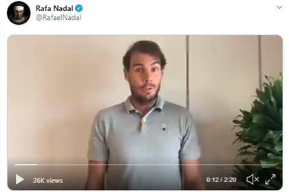 Campaña de Rafa Nadal via Twitter