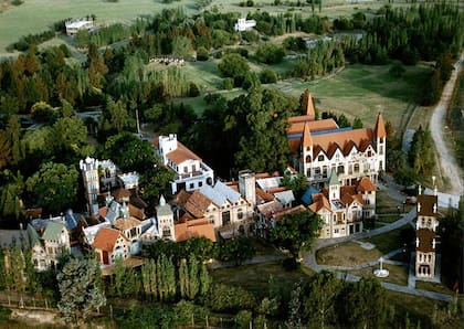 Campanópolis desde el aire, una verdadera aldea.