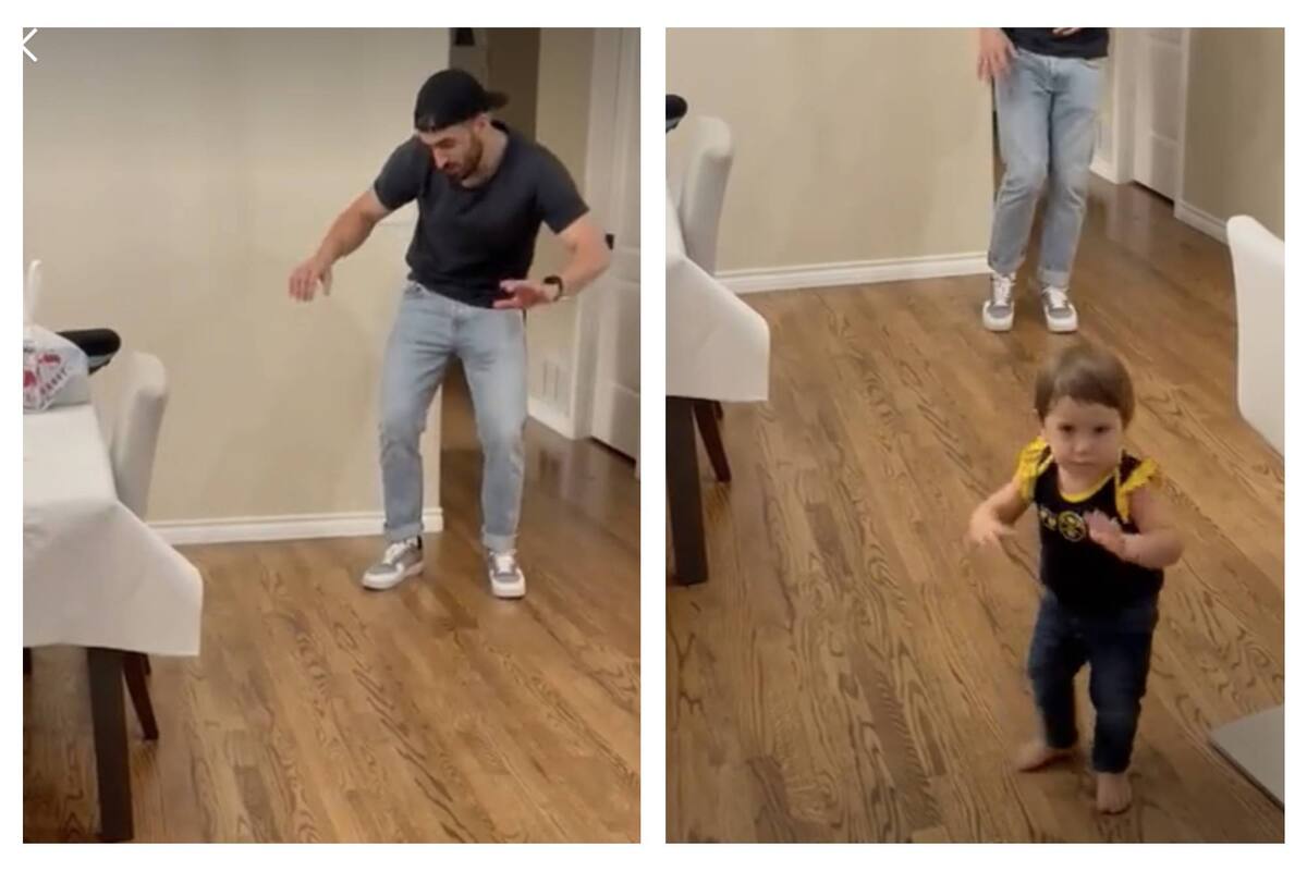 Campazzo bailó al ritmo del reguetón con su hija de un año y medio