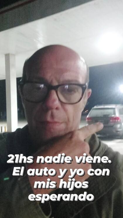 Campi estuvo más de 13 horas varado en la Ruta 2 con sus hijos