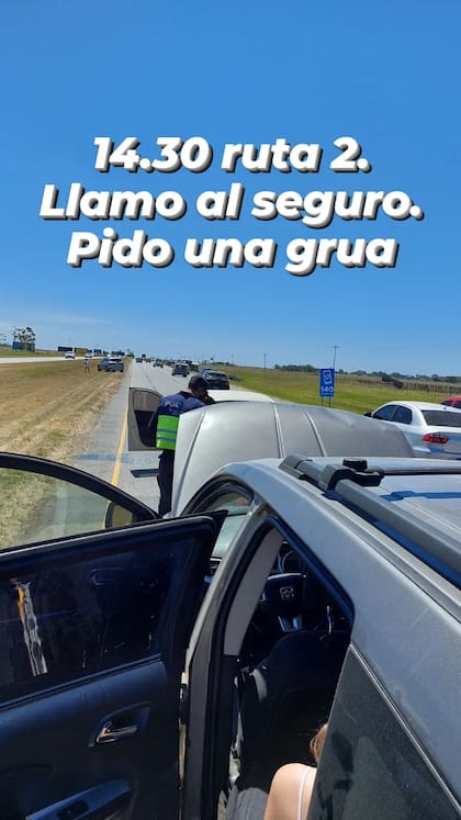 Campi estuvo más de 13 horas varado en la Ruta 2 con sus hijos