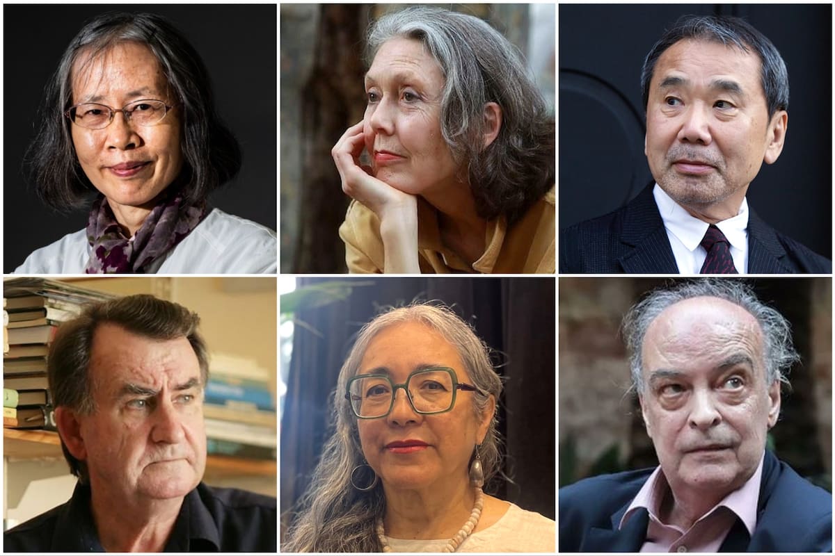 Can Xue, Anne Carson, Haruki Murakami, Gerald Murnane, Cristina Rivera Garza y Enrique Vila-Matas