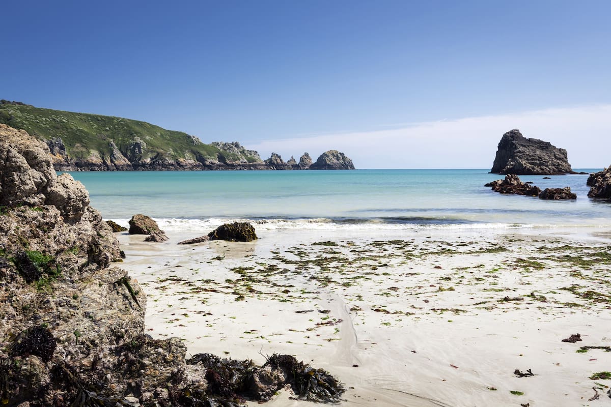Canal de la Mancha. isla inglesa de Guernesey.