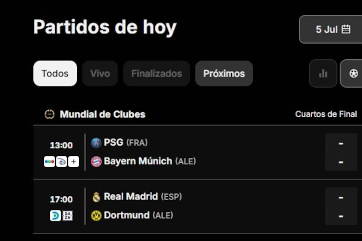 Canchallena.com dispone de todos los juegos del Mundial de Clubes en vivo, con datos y estadísticas