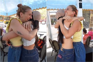 El emotivo video de Cande Molfese al sorprender a su hermana en España tras más de un año sin verse