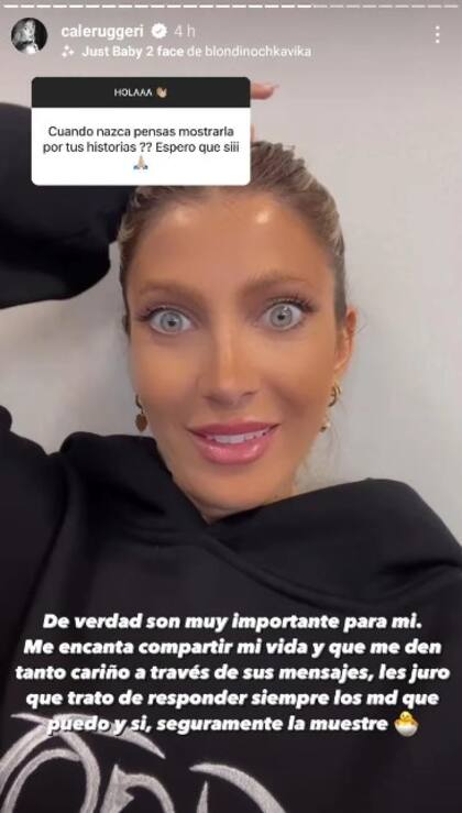 Cande Ruggeri reveló una discusión interna con su pareja en cuanto al nacimiento de su hija.