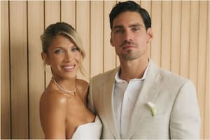 Cande Ruggeri y Nicolás Maccari se casaron este sábado en una ceremonia íntima al costado del río