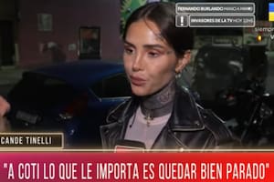Cande Tinelli habló tras su separación de Coti y fue contundente