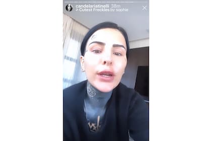 Cande Tinelli se perforó la nariz para ponerse un piercing