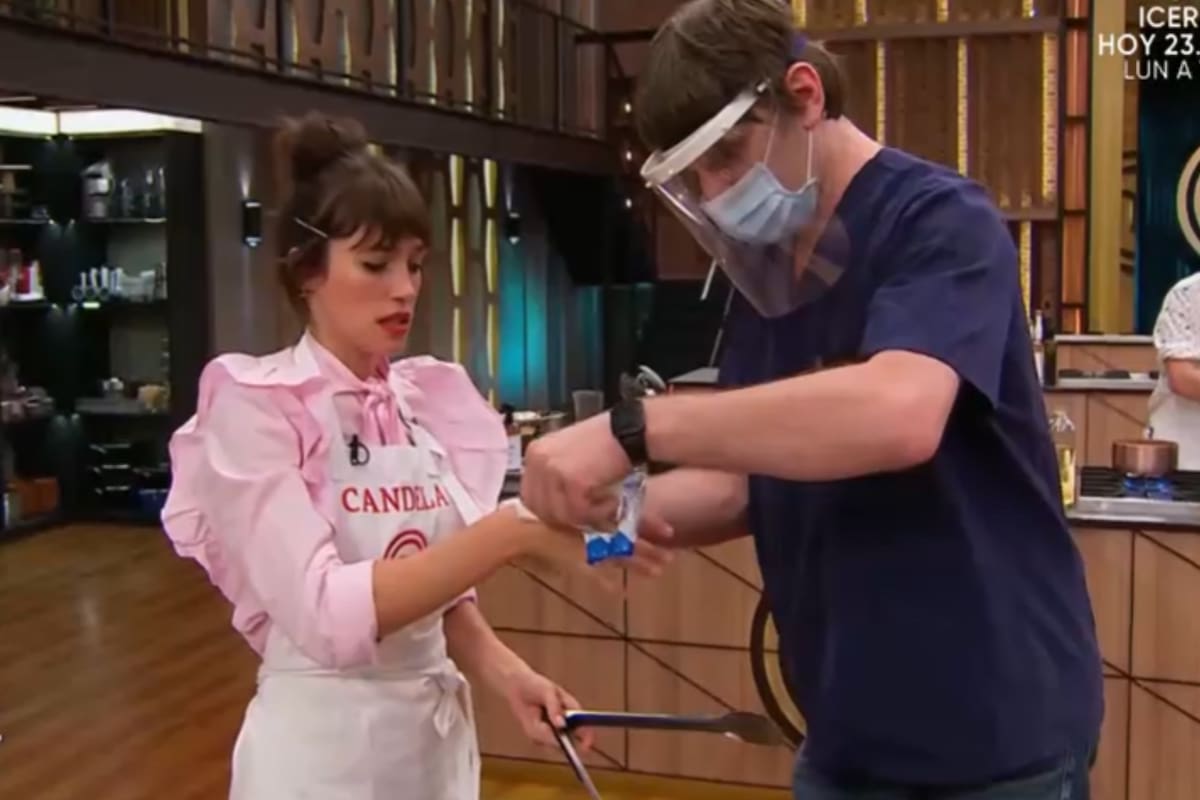 Cande Vetrano se quemó en uno de los últimos pasos de su preparación y debió ser vendada