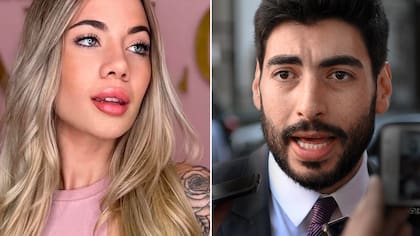 Candela Arizaga y el dirigente sindical