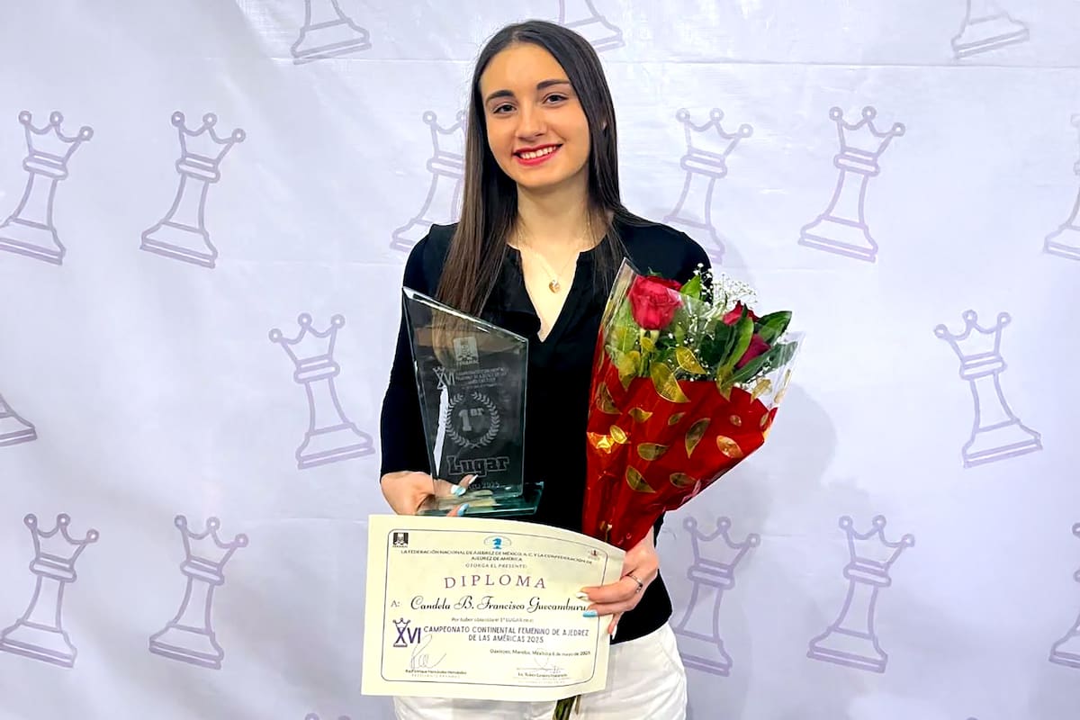 Candela Francisco ganó por segunda vez en los últimos tres años el Campeonato Continental de las Américas de ajedrez