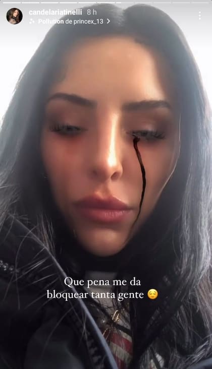 Candelaria Tinelli contó que debió bloquear a varios usuarios de Instagram por los mensajes que recibió en las últimas horas