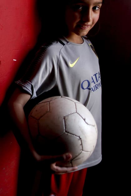 Candelaria Cabrera, de 7 años: empezó a jugar a los 3