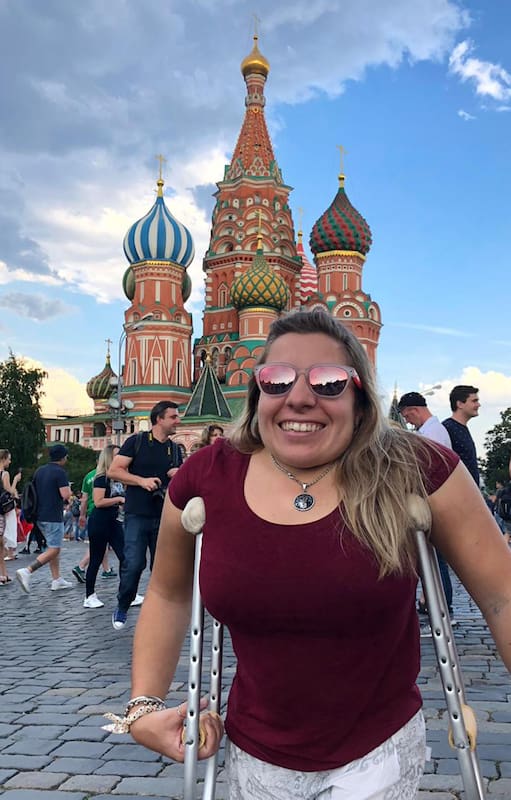 Candelaria Sturniolo, en Rusia