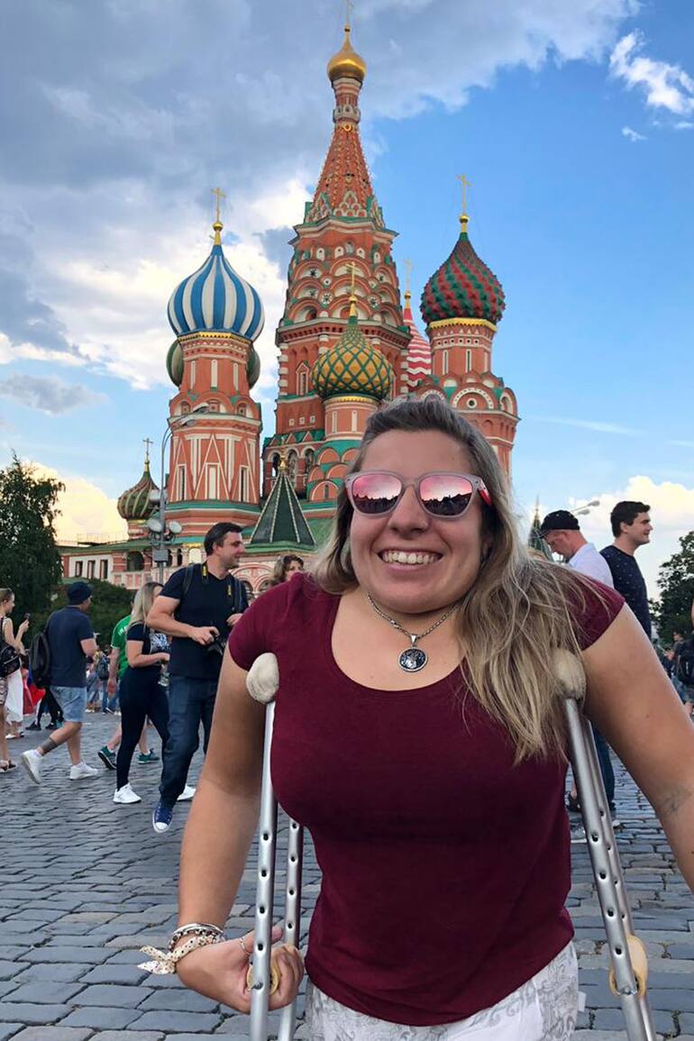 Candelaria Sturniolo, en Rusia