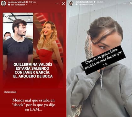 Candelaria Tinelli le responde a Guillermina Valdes