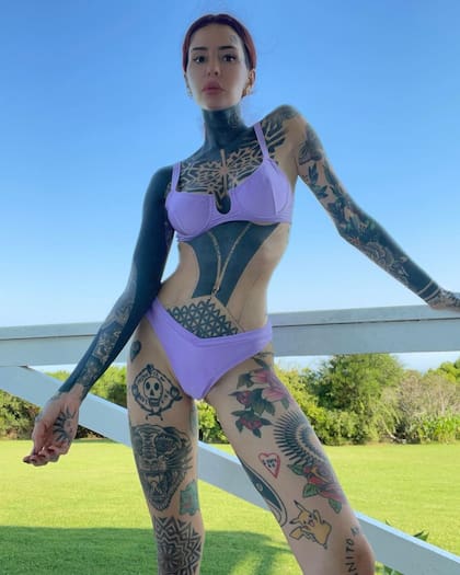 Candelaria Tinelli se destaca por sus increíbles tatuajes