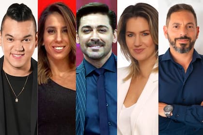 Candidatos de la TV: Brian Lanzelotta, Cinthia Fernández, Hernán Piquín, Carolina Losada y Ariel Diwan