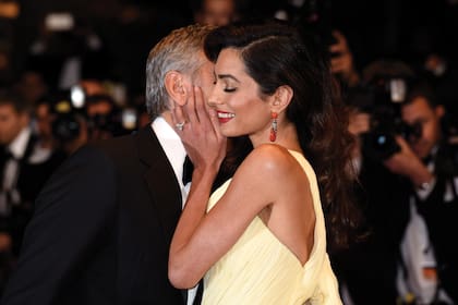 CANNES, FRANCE - MAY 12: Actor George Clooney and his wife Amal Clooney attend the "Money Monster" premiere during the 69th annual Cannes Film Festival at the Palais des Festivals on May 12, 2016 in Cannes, France. (Photo by Clemens Bilan/Getty Images)