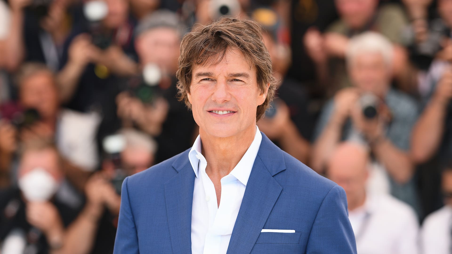 Tom Cruise en su arribo a Cannes