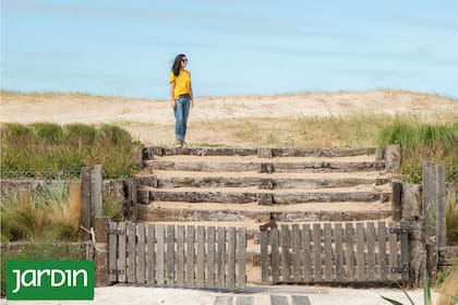 Canteros amplios y terrazas que contienen los embates marítimos son parte de este jardín costero