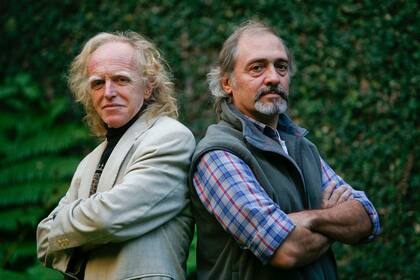 Miguel Cantilo y Jorge Durietz en 2009, cuando celebraron los 40 años de trayectoria