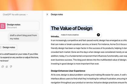 Canvas es la nueva herramienta de ChatGPT para escribir textos o para programar