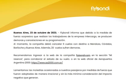 Caos en Aeroparque: por una medida gremial, 46 vuelos de JetSmart y Flybondi son afectados y hay miles de pasajeros varados