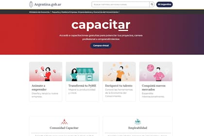 Capacitar es la nueva plataforma con 400 cursos gratis para pymes y emprendedores, con orientación tecnológica
