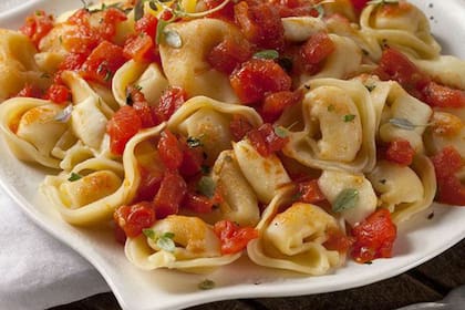 Capeletis de brócoli y parmesano.