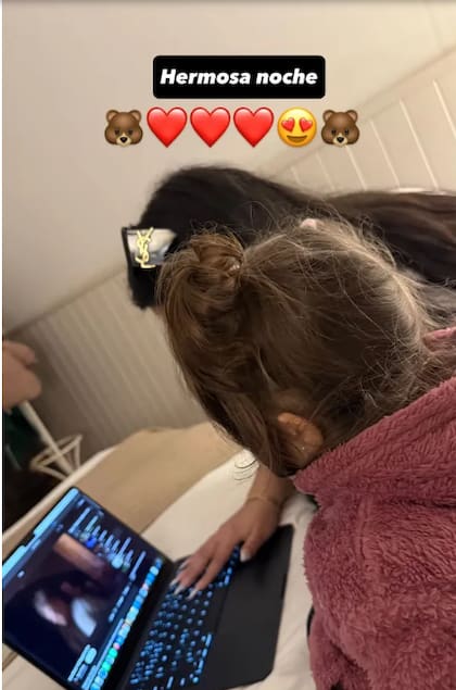 Capialbi junto a Venezia, la hija de Alex (Foto: @alexcaniggia)