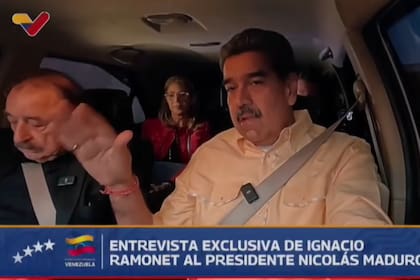 Captura de pantalla de la entrevista del presidente venezolano, Nicolás Maduro, con el periodista Ignacio Ramonet. Fuente: Youtube