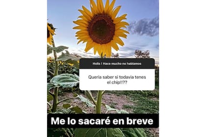 Captura de pantalla de la historia de Barby Franco