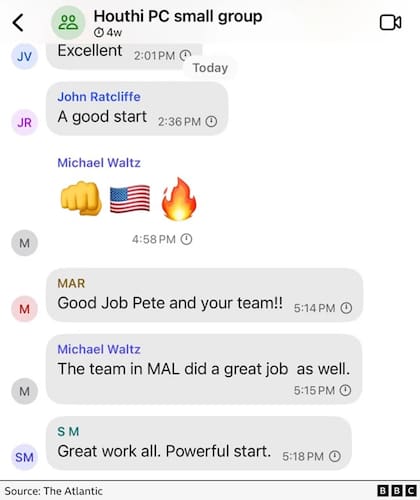 Captura de pantalla del chat.