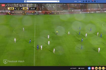 Huracán 0 vs. Cruzeiro 1 fue el primer partido de un equipo argentino por Copa Libertadores transmitido exclusivamente por Facebook.