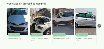 Captura de pantalla del sitio web de Reciklo