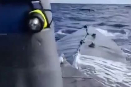 Captura de pantalla del video publicado por las fuerzas de seguridad de Portugal. Fuente: X