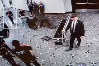 Las imágenes que capturan el momento exacto en que un agente abre fuego contra el hombre que quería atacar a Trump