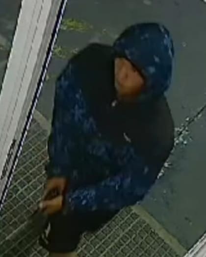 Captura de una de las cámaras de seguridad que muestra parte del rostro del sicario.