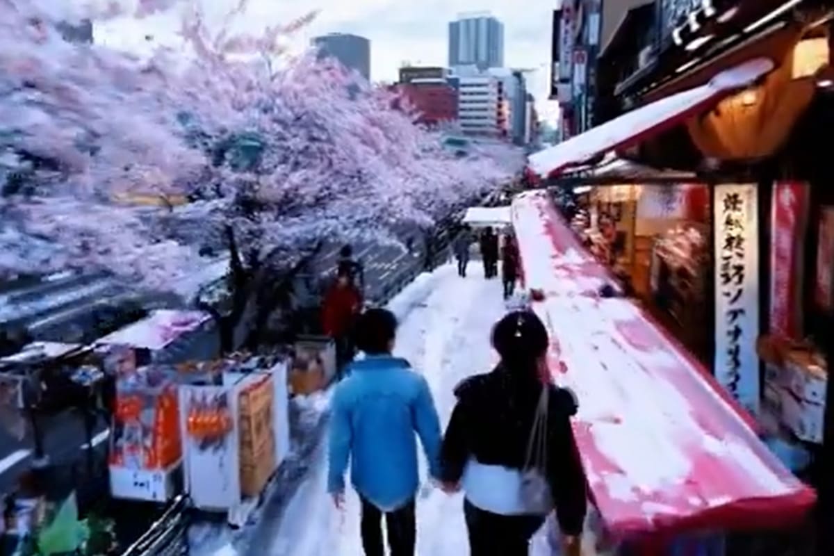 Captura de uno de los videos generados por Sora