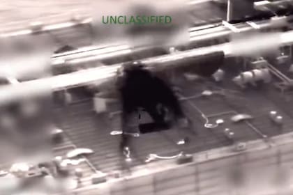 Captura de video de la incautación del petrolero Olina